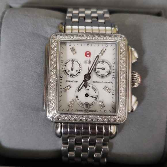 Michele Accessories - Authentic MICHELE Diamond Deco Watch